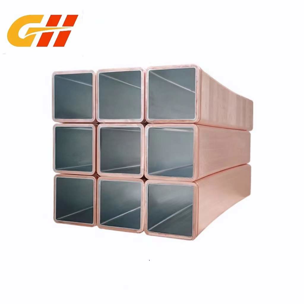 China CuAg Rectangular Copper Mold Tube Continuous Casting 220mm wholesale