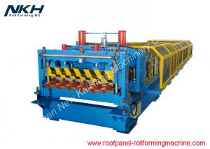 China Metal Roof Glazed Tile Roll Forming Machine , Roof Tile Manufacturing Machine on sale