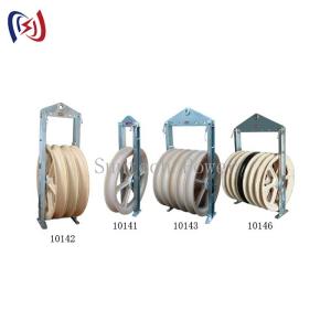 China 822 Series Stringing Block Overhead Transmission Line Tools With Customized Sheave Dimension And High Load Capacity wholesale