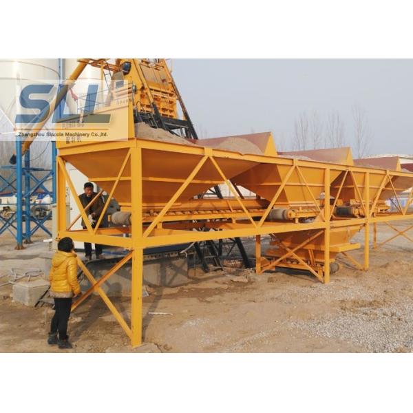 HZS60 Fully Automatic Concrete Batching Plant With JS1000 Concrete Mixer
