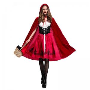 China Little Red Riding Hood Party Costumes For Adults Women Cosplay Halloween Costume wholesale