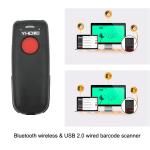 1D 2D Mini Barcode Scanner Portable Bluetooth Bar Code Reader YHD-3600DB