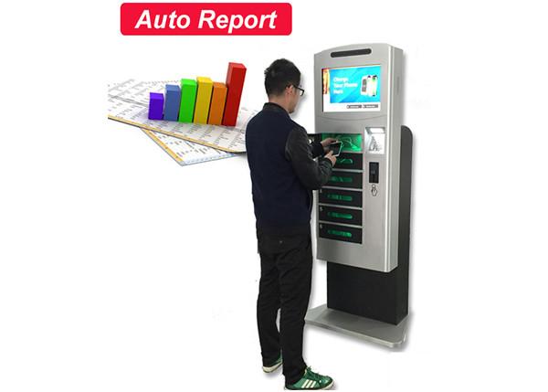 Quality Electronics Charging Station Mobile Charge Kiosk Auto Report Function Wifi Connection for sale