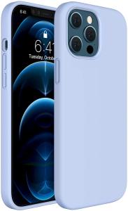 Liquid Silicone Case Compatible with iPhone 12,Triple Layer Hybrid Protective Hard Case Shockproof Drop Protection Case
