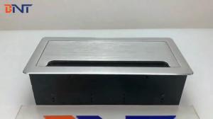 China BNT customized design hidden cable design desktop flip socket with RJ45/VGA/USB flush mount in teaching room table cable wholesale