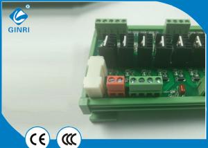 China DC 6 Channel PLC Transistor Module / Din Rail Relay Module 1NO Output Contacts on sale