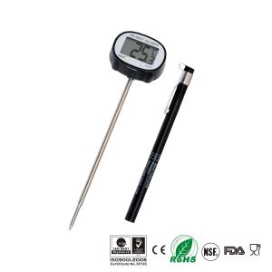 Swiveled LCD Head Quick Read Thermometer , Waterproof Meat Thermometer Light