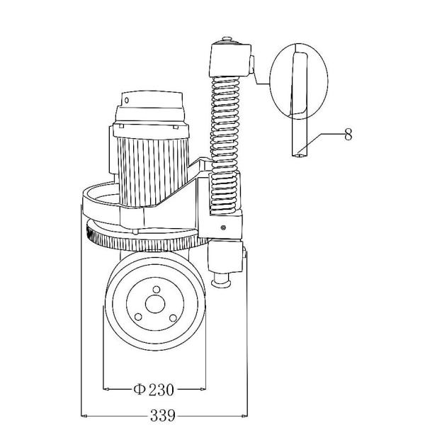 Vertical Driving Wheel Unit Drive Wheel Assembly Electric Wheel Drive with Steer Motor