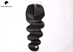 China Natural Black Brazilian Hair Virgin Human Body Wave Hair Brazilian Hair Closure wholesale
