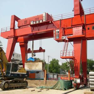China 50 Ton Double Girder Gantry Crane , Industrial Gantry Crane With Cantilever wholesale