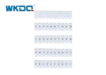 WSB Plastic Marker Strip Tag for Spring PE DIN Rail Mounted Terminal blocks