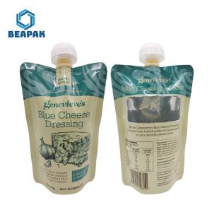 Custom Reusable Stand Up Drink Pouch With Spout