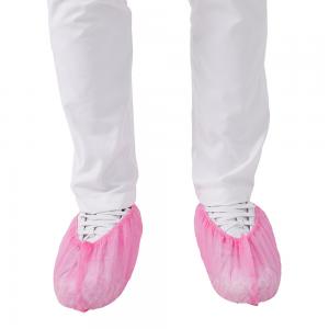 China Pink Rain Proof Non Skid Shoe Covers Disposable PP wholesale