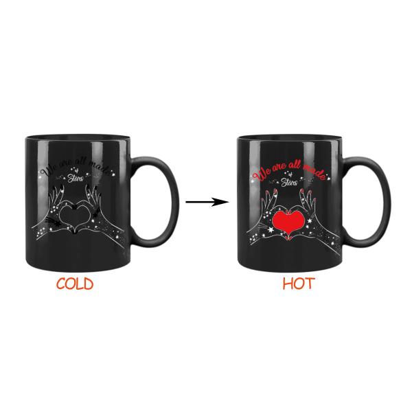 Hot Water Color Changing Fashion Coffee Cups Heat Color Changing Magic Mug