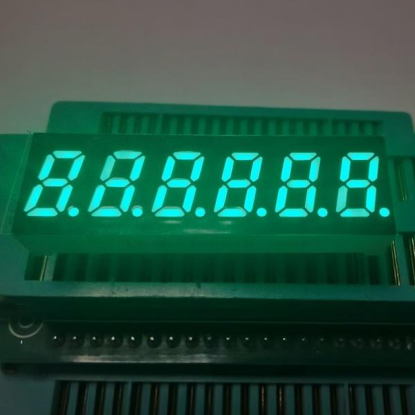 Green Small Size 6 Digit 7 Segment LED Display Common Cathode for Frequency