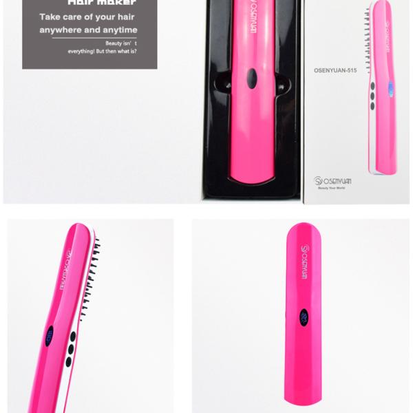 Magic Ceramic Flat Iron Hair Straightener Brush
