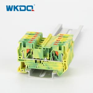 China JPT 4-PE Push In Terminal Block Earth Grounding Front Entry Protective IEC 60947-7-1 Standard wholesale