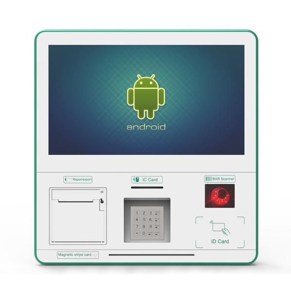Quality 15 Inch Queue Ticket Kiosk Machine Wall Mount Kiosk Atm Machine for sale