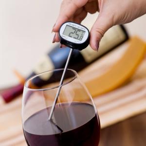 Swiveled LCD Head Quick Read Thermometer , Waterproof Meat Thermometer Light