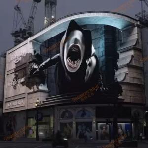 3.91mm 7.81mm Transparent LED Display Screen Back Maintenance