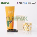 600ml Large Size Disposable Paper Cups Integrated / wedding nice disposable cups