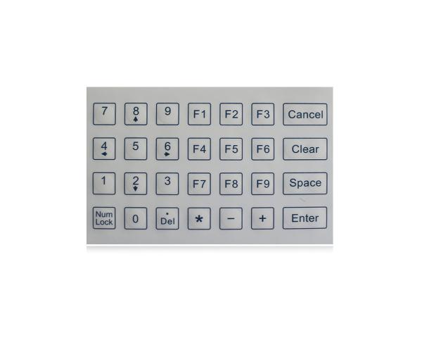 Customized Mini Membrane Medical Keyboard With Antibacterial And Scratchproof