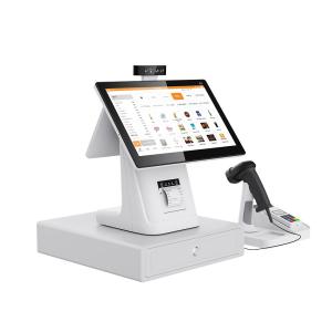 Dual Screen POS System Cash Register With 80mm Thermal Printer