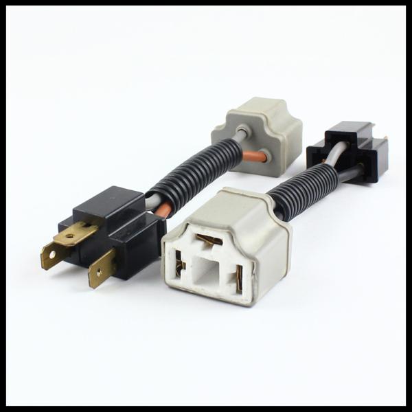 Quality H4 9003 HB2 Ceramic Male Female Wiring harness H4 EXTENDED CONNECTOR/PLUG/ADAPTOR/SOCKET for sale