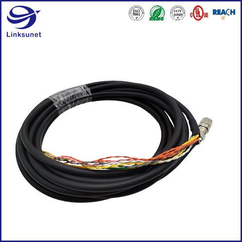 Quality Data transmission Wire Harness with SACC Zinc Die Cast IP67 Connector for sale