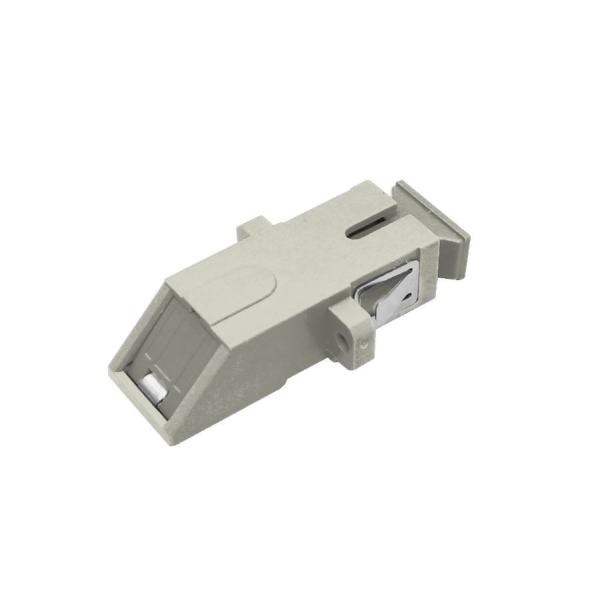 Fiber SC Optic Adapter Mounting With Flange RoHS Compliance