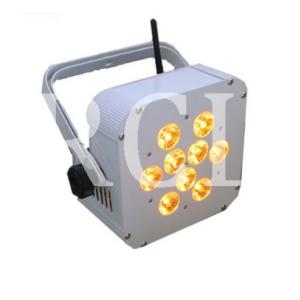 China 9PCS RGBWA UV 6in1 Wireless Battery LED PAR Light wholesale