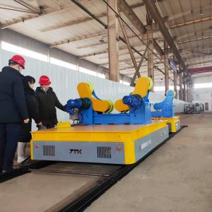 China Explosion Proof Track Handling Electric Transfer Flatbed Cart For Spray Booth on sale