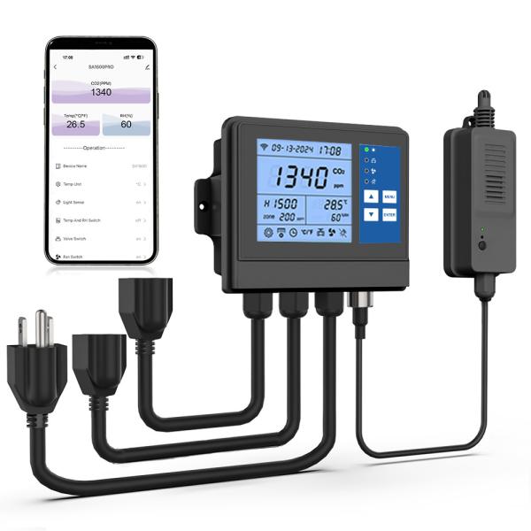 Quality Smart NDIR Sensor Greenhouse Controllers CO2 Regulator Monitor For Planting Growing for sale