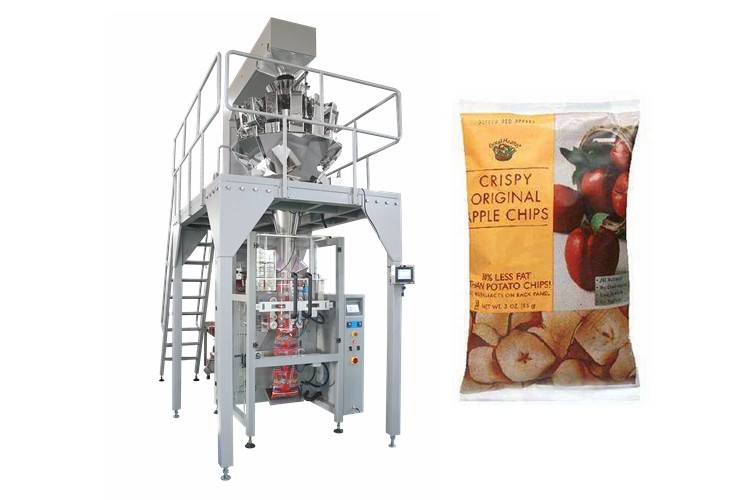 China Dry Fruit Apple Chips Multihead Weigher Packing Machine Full Automaitc on sale China Dry Fruit Apple Chips Multihead Weigher Packing Machine Full Automaitc on sale