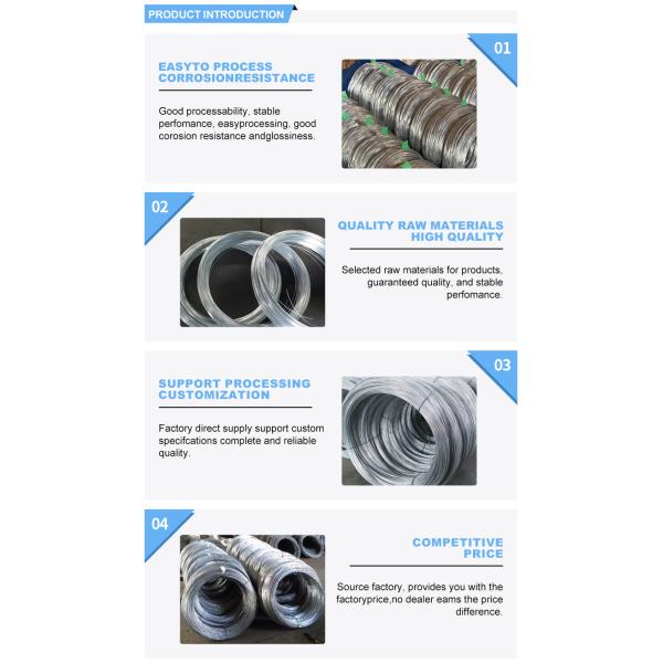 Assurance Hot Dipped Galvanized Steel Wire Rolls for Binding Wire and Punching Service