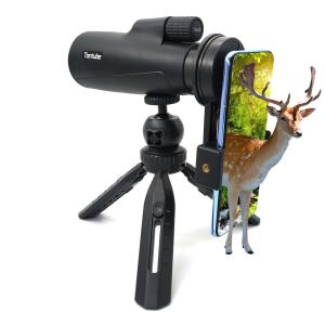 China Compact Mobile Phone Monocular Telescope 12x55 Waterproof For Adults wholesale