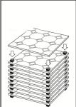Tile back glue cushion block tile adhesive cushion block marble isolation