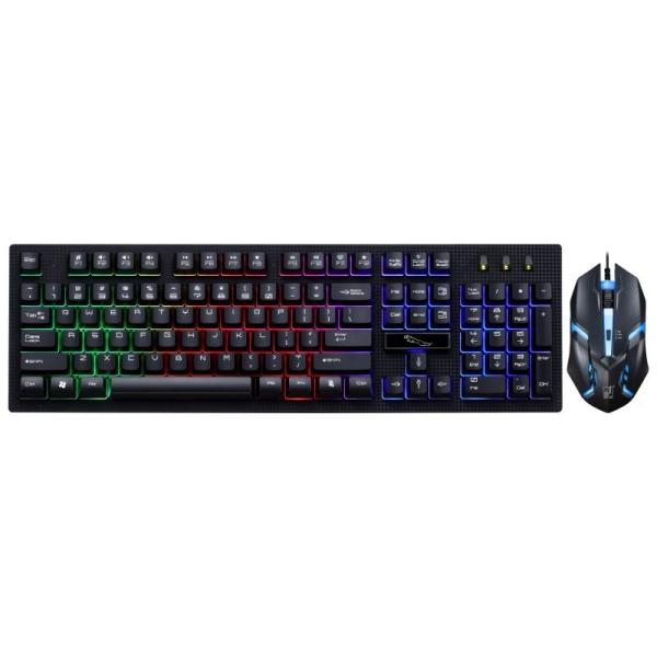 Quality 104 Key Backlit Gaming Keyboard And Mouse Combo 3 Backlight Color Adjustable for sale