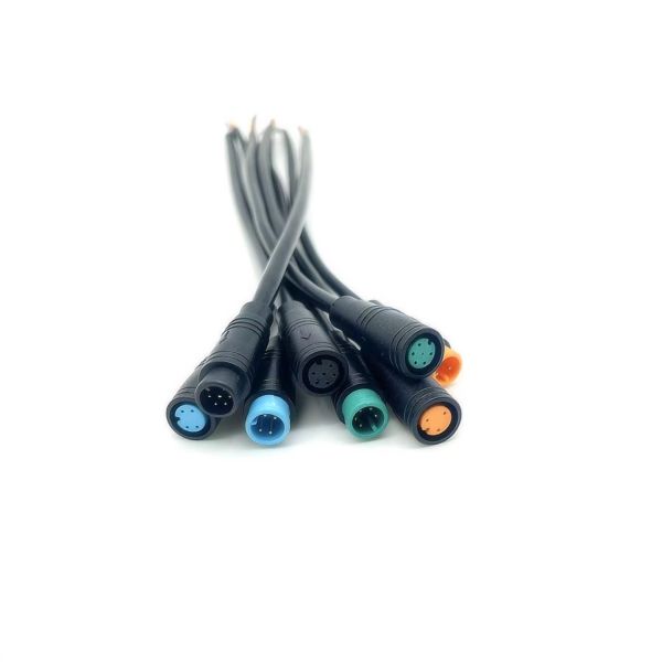 M8 connecting wire 2-6core waterproof plug butt joint controller waterproof wire connector
