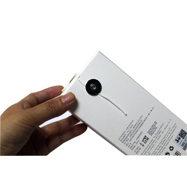Recycled Paperboard Packaging Box With String And Button Closure , Paperboard