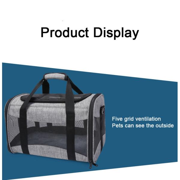 Cat Dog Shoulder Portable Pet Travel Carrier Package 5 Grid Ventilation