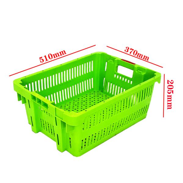 Green Plastic Crate For Reusable Egg Transport Storage Solutions Industrial Collapsible