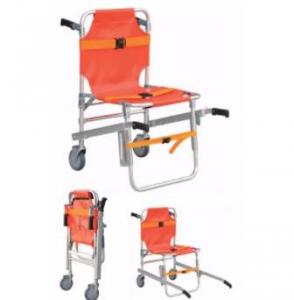 China Aluminum Alloy Stair Chair Stretcher , Foldable Ambulance Stretcher Trolley wholesale