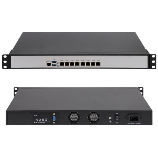 Quality 1U rackmount  i5-3317U i7-3517U 8 Gigabit LAN firewall PC appliance network security soft router for sale