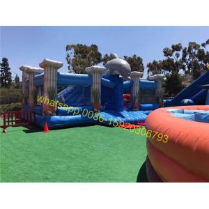 China undersea world theme bouncy castle dolphin bounce wholesale