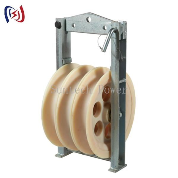 Quality 508mm Triple Transmission Bundled Conductor Stringing Pulley Blocks for sale
