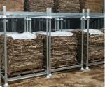Customized Color Portable Stacking Racks With 50mm Wheel 1500kg Load Capacity