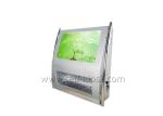 Space Saving Interactive Wall Mounted Computer Kiosk With Metal Keyboard