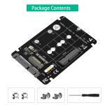 2 In 1 Combine M.2 NGFF Key B & MSATA SSD To SATA3 Adapter LED Indicates Power