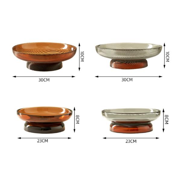 B2B Custom logo & Size Glass Fruit Plates|Wholesale for Restaurants/Hotels | Factory Direct Bulk Order